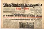 Drittes Reich / Westfalen Westfälische Landeszeitung Rote Erde / Amtliches Blatt der NSDAP -