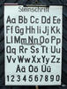 Bundesrepublik Deutschland Schulwandkarte / Rollbild Karte / Lehrtafel / Deutsch / Alphabet / Steinschrift -