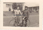 Deutsches Reich Foto / Wehrmacht / Sportler mit Fahrrad -