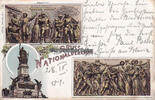 Rüdesheim am Rhein Ansichtskarte / Litho / Das Niederwald - Denkmal / Gruss vom Nationaldenkmal -