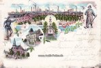  1900 Gelsenkirchen(4650)Schalke Lithographie/Gruss aus Schalke 2-3