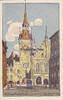 München Ansichtskarte / Postkarte / Künstlerkarte / Altes Rathaus vom Tal gesehen -