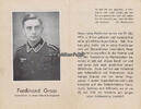 Drittes Reich / Brilon Totenzettel / Sterbebild / Ferdinand Gross Unteroffizier in einem Infanterie -. -