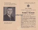 Drittes Reich / Rönkhausen - Sauerland Totenzettel / Sterbebild / Obergefreiter Bernhard Rüenaufer -