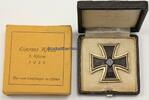 Drittes Reich Eisernes Kreuz 1. Klasse 1939 im Etui mit Überkarton -