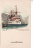 Deutsches Reich Ansichtskarte/Kreuzer Kaiserin Augusta Norwegischer Fjord -