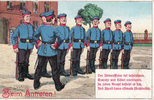 Deutsches Reich Lithographie/Beim Antreten! -
