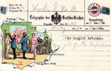 Deutsches Reich Ansichtskarte/Telegraphie des Deutschen Reiches/Bin tauglich befunden -