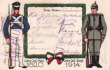 Berlin-Pankow Ansichtskarte / Lehr-Inf. -Batl. 1820/Lehr-inf.-Regt. 1914/Mit Vignette -