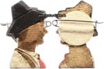 Drittes Reich VDA(Volksbund f.d.Deutschtum im Ausland)Holzabzeichen-Trachtenköpfe -