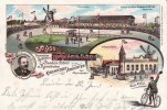 Hannover/Kirchrode-Anderten Litho/Gruss von der Mühlenschänke./Deutsches Radfahrer Bundes-Hotel u. Rennbahn/ -