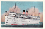 USA Ansichtskarte/Steamship <i>South American</i> -