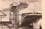 Hamburg Ansichtskarte/Hamburg Kuhwärder Hafen./Der größte Kran und das größte Schiff... -