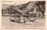 Deutsches Reich Ansichtskarte/Gruss vom Rhein/Niederländer Dampfschiffahrt/Tägl. Schnell... -