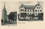 Nieheim i. Westf. Ansichtskarte/Nieheim i. Westf./Kirche/Nicolaushospital -