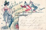 Ansichtskarte/Gruss vom Fastnachtsball im Colosseum Heidelberg/1900 2-3