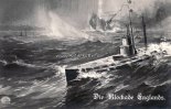 Deutsches Reich Künstlerkarte/Die Blockade Englands. -