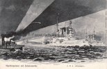 Deutsches Reich Künstlerkarte/S.M.S. Wittelsbach./Nachtmanöver mit Scheinwerfer. -