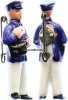 Drittes Reich WHW/Winterhilfswerk/Porzellanfigur/Briefträger mit Brief und Posttasche -
