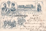 Hanau a/M. Litho/Gruss aus der Ulanenkaserne Hanau a/M. -