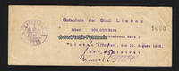 200 000 Mark 10. 8. 1923 Liebau / Schlesien Gutschein der Stadt Liebau 3