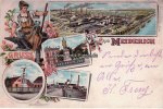 Duisburg-Meiderich Litho/Gruss aus Meiderich/Rheinische Stahlwerke/Krieger Denkmal/Kaiser... -
