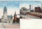Hamborn-Bruckhausen/Duisburg Ansichtskarte/Postkarte/Hamborn-Bruckhausen/Neue kath. Kirche/Schacht 3 u. 7 -