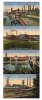 Duisburg-Hochfeld/Rheinhausen/Mülheim/Sterkrade Leporello aus 4 Ansichtskarten/Niederrhein. Hütte/Friedrich-Alfred-Hütte... -