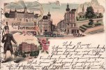 Dortmund Litho/Gruss aus Dortmund./Oberpostdirectionsgebäude/Oberbergamt/Westenhellweg/.. -