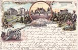 Essen Litho/Gruss vom Ruhrstein/Villa Hügel./Ruhrstein./Ruhrstein. -