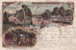 Wittbräucke/Herdecke a/d. Ruhr Litho/Gruss aus dem Restaurant zur Station Wittbräucke bei Herdecke a/d. Ruhr... -