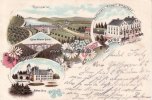 Burg/Solingen Litho/Gruss aus Burg a/d. Wupper./Thalsperre/Kaiser Wilhelm-Brücke/Schloss... -