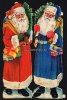 Deutsches Reich Oblaten-Glanzbild/2 Weihnachtsmänner -