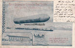 Deutsches Reich Ansichtskarte / Postkarte / Erster Aufstieg des Luftschiffes Graf Zeppelin am... -