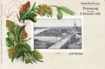 Dortmund Prägekarte/Hafen Dortmund/Duftende Grüsse/Gewerbe-Verein./Erinnerung an den... -