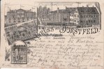 Dortmund/Dorstfeld Litho/Vorläufer/Gruss aus Dorstfeld./A. Ziegler´s Etablissement/Saal/Garten/... -
