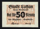 Lassan/Pommern 50 Pf Stadt -