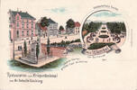 Dortmund/Wambel Litho/Gruss aus Wambel bei Dortmund den/Restauration zum Kriegerdenkmal von Hr.. -