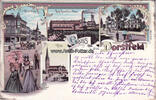 Dortmund/Dorstfeld Litho/Gruss aus Dorstfeld / Kirche / Kaiserstrasse / Zeche Dorstfeld mit Colonie/... -