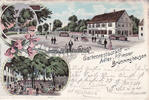 Dortmund/Brünninghausen Litho/Gruss aus dem Gartenrestaurant zum Adler v. P. Pieper Brünninghausen/... -