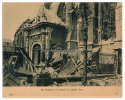 Deutsches Reich/Bailleul/Frankreich Reproduziertes Foto/Die Kathedrale von Bailleul im englischen Feuer. -