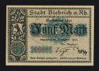 Biebrich a.Rh. 5 Mk Stadt -