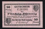 Leipzig 50 Pf Stadt -