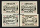 Rieder a.Ostharz 10 Pf, 25 Pf, 50 Pf, 75 Pf Gemeinde -