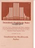 Aachen Programm/Faltblatt/Internationale Orgelwoche Aachen 7.-15. Oktober 1939/... -