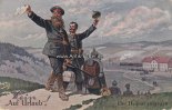 Deutsches Reich Um 1917 Künstler-Ansichtskarte/Postkarte/Arthur Thiele/"Auf Urlaub"/Der Heimat entgegen 3
