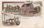 Henrichenburg / Castrop - Rauxel / Westfalen Litho/Gruss vom Schiffshebewerk am Dortmund-Ems-Kanal. / Gasthof-Rupieper / . . . -