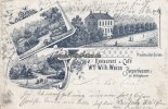 Berghausen/Rellinghausen/Essen Litho Vorläufer/Restaurant u. Café Wwe Wilh. Weiss Berghausen, d. bei ... -