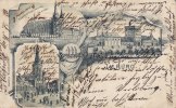  1898 Tilburg/Niederlande Litho/Vorläufer/Tilburg./Markt./Trappistenklooster en Kerk./Trappistenbroowerij. 3