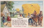 Deutsches Reich 1914 Werbekarte/Ansichtskarte/Bauernregel mit Reklame für die Düngung mit Kali/August 2
